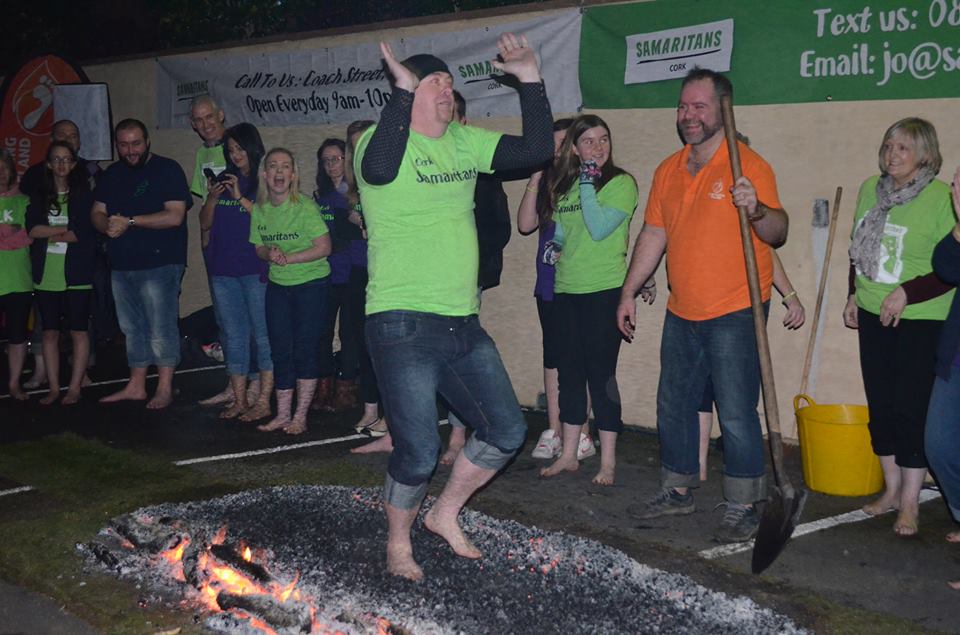 Cork Samaritans Charity Firewalk